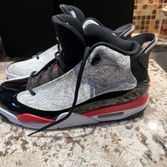 Air Jordan Dub Zero Fire Red Sz 9.5 311046-162 - Picture 5 of 9